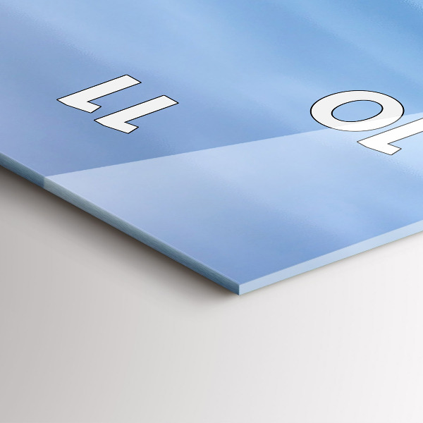 Reloj de vidrio vertical Faro - espejomat.es