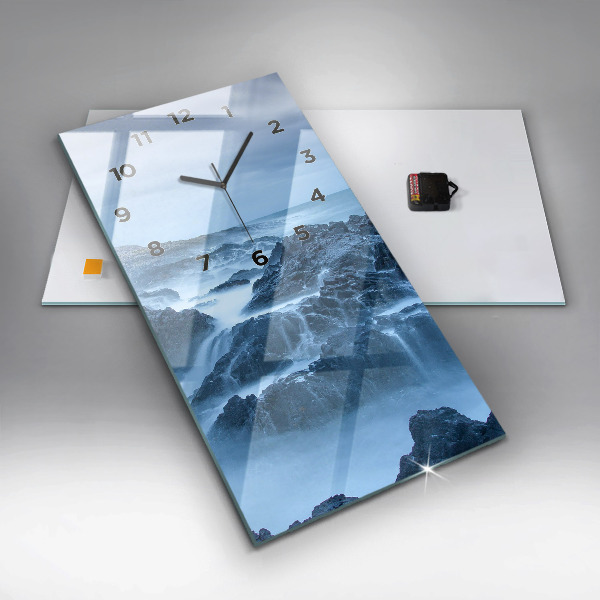 Reloj de vidrio vertical Faro - espejomat.es