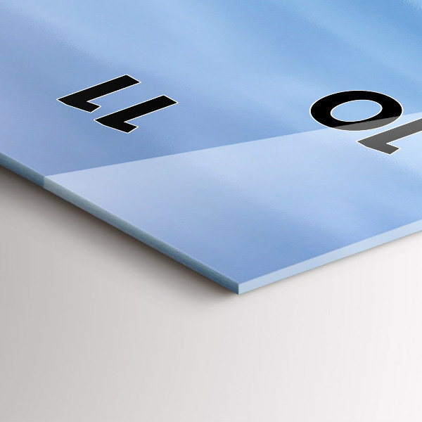 Reloj de vidrio vertical Faro - espejomat.es