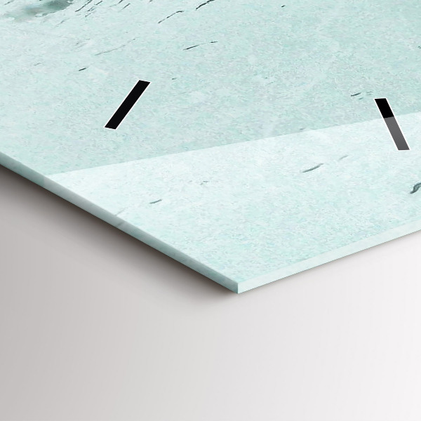 Reloj de cristal vertical Londres lluvioso - espejomat.es