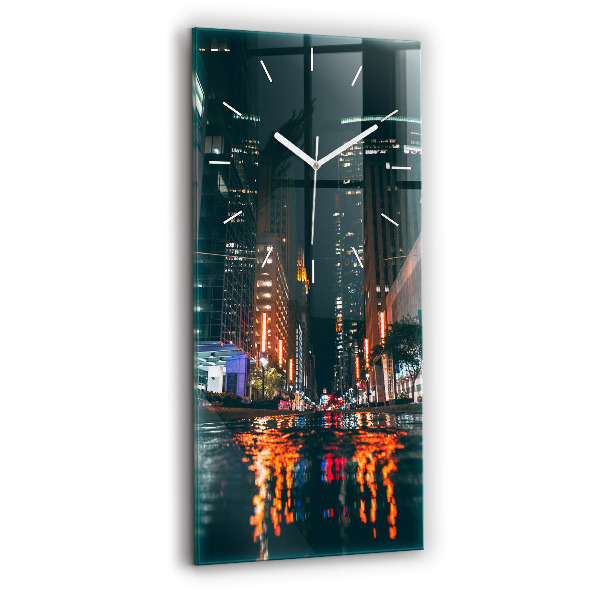 Reloj de cristal vertical Hotel Hilton en Houston - espejomat.es