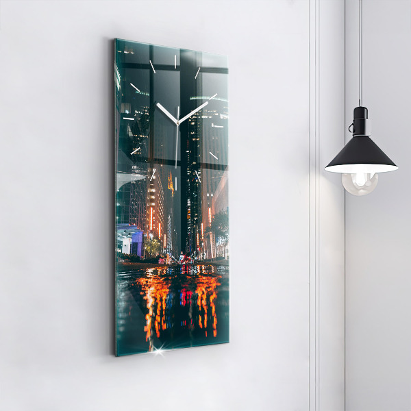 Reloj de cristal vertical Hotel Hilton en Houston - espejomat.es