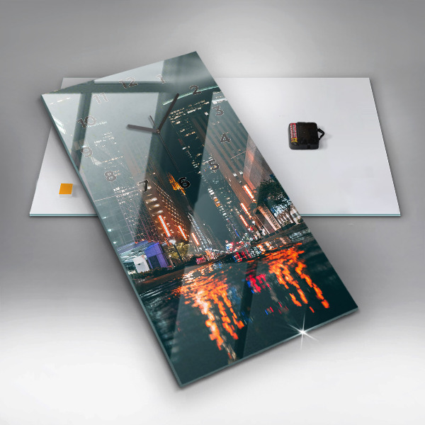 Reloj de cristal vertical Hotel Hilton en Houston - espejomat.es