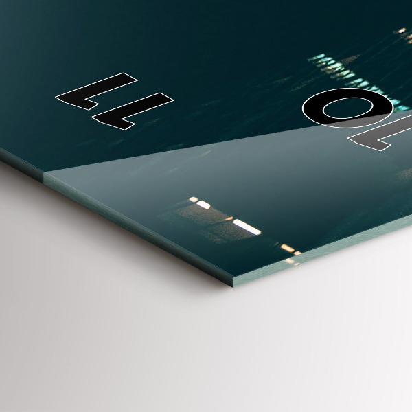 Reloj de cristal vertical Hotel Hilton en Houston - espejomat.es