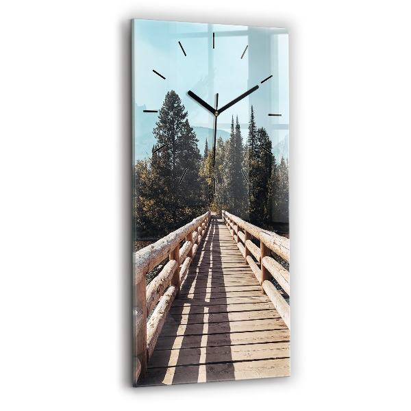 Reloj vertical Montañas en Yellowstone - espejomat.es