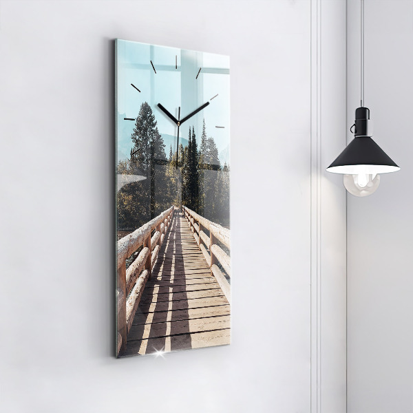 Reloj vertical Montañas en Yellowstone - espejomat.es