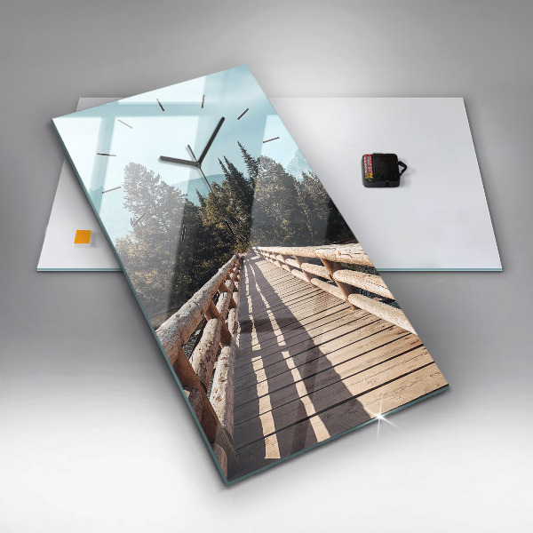 Reloj vertical Montañas en Yellowstone - espejomat.es