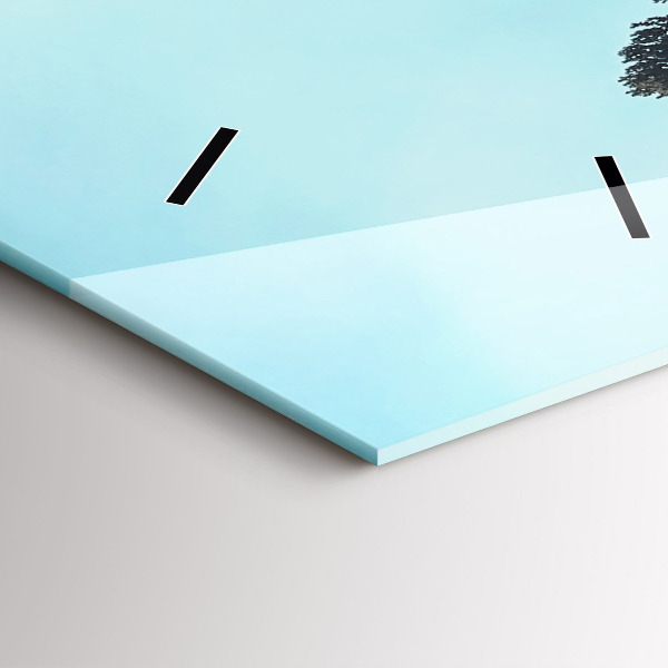 Reloj vertical Montañas en Yellowstone - espejomat.es