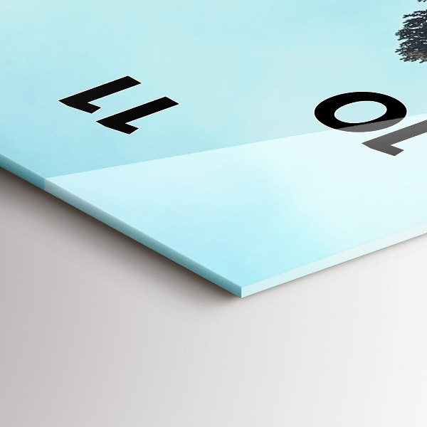 Reloj vertical Montañas en Yellowstone - espejomat.es