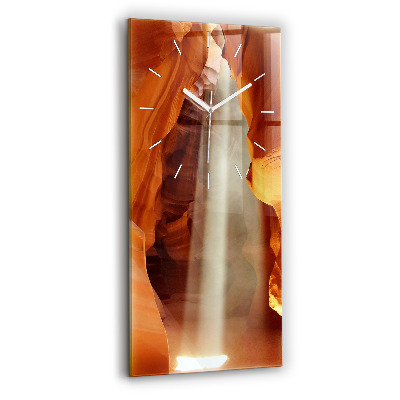 Reloj de vidrio vertical Cañón del desierto - espejomat.es