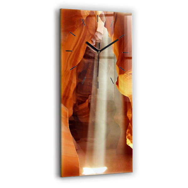 Reloj de vidrio vertical Cañón del desierto - espejomat.es