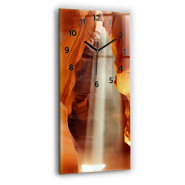Reloj de vidrio vertical Cañón del desierto - espejomat.es