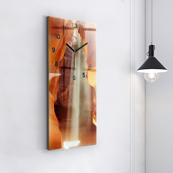 Reloj de vidrio vertical Cañón del desierto - espejomat.es