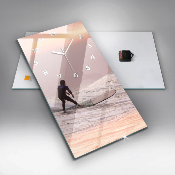 Reloj vertical Surfista en Hawai - espejomat.es