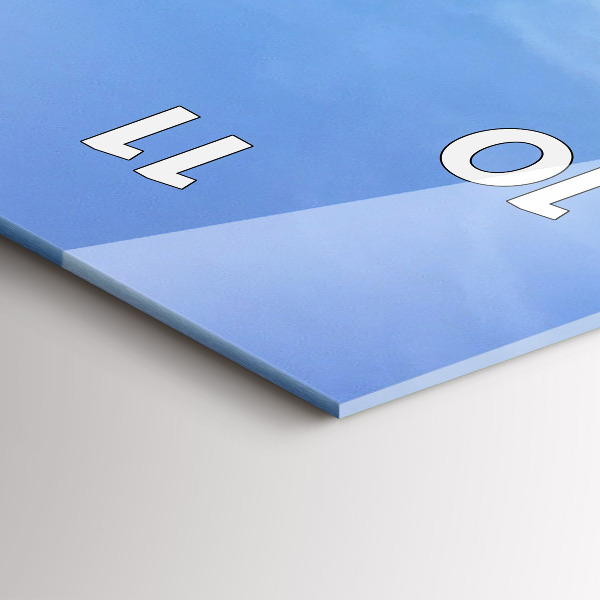 Reloj de cristal vertical Vista del mar - espejomat.es