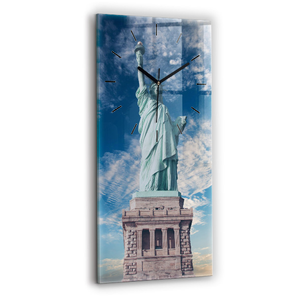 Reloj de cristal vertical Estatua de la Libertad Nueva York - espejomat.es