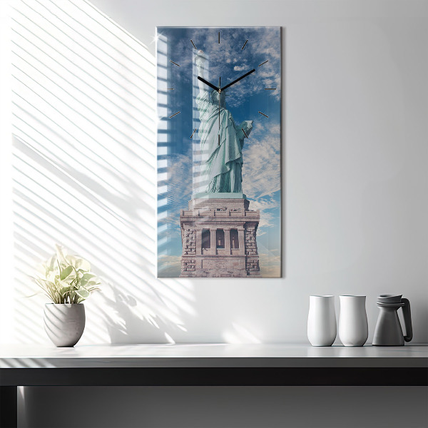Reloj de cristal vertical Estatua de la Libertad Nueva York - espejomat.es