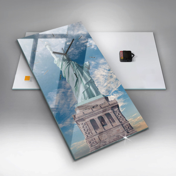 Reloj de cristal vertical Estatua de la Libertad Nueva York - espejomat.es