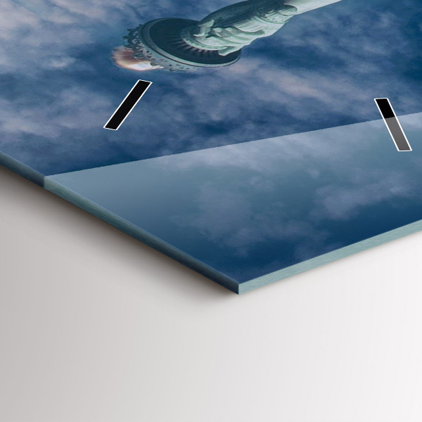 Reloj de cristal vertical Estatua de la Libertad Nueva York - espejomat.es