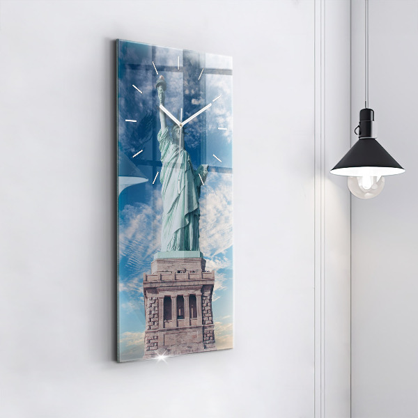 Reloj de cristal vertical Estatua de la Libertad Nueva York - espejomat.es