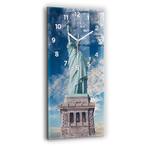 Reloj de cristal vertical Estatua de la Libertad Nueva York - espejomat.es