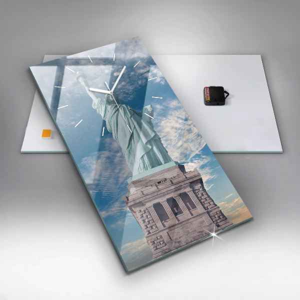 Reloj de cristal vertical Estatua de la Libertad Nueva York - espejomat.es