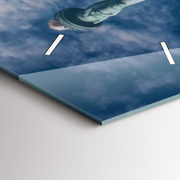 Reloj de cristal vertical Estatua de la Libertad Nueva York - espejomat.es