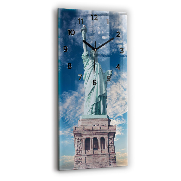 Reloj de cristal vertical Estatua de la Libertad Nueva York - espejomat.es