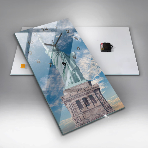 Reloj de cristal vertical Estatua de la Libertad Nueva York - espejomat.es