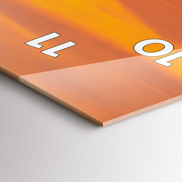 Reloj vertical Lago Balaton al atardecer - espejomat.es