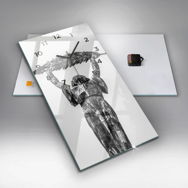 Reloj de cristal vertical La Estatua de la Libertad en Budapest - espejomat.es