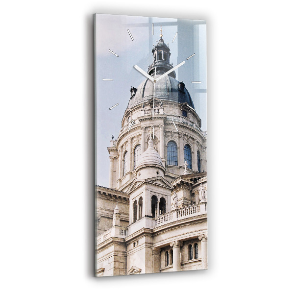 Reloj de vidrio vertical Basílica de San Esteban - espejomat.es