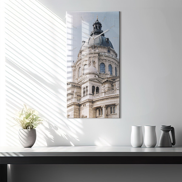 Reloj de vidrio vertical Basílica de San Esteban - espejomat.es