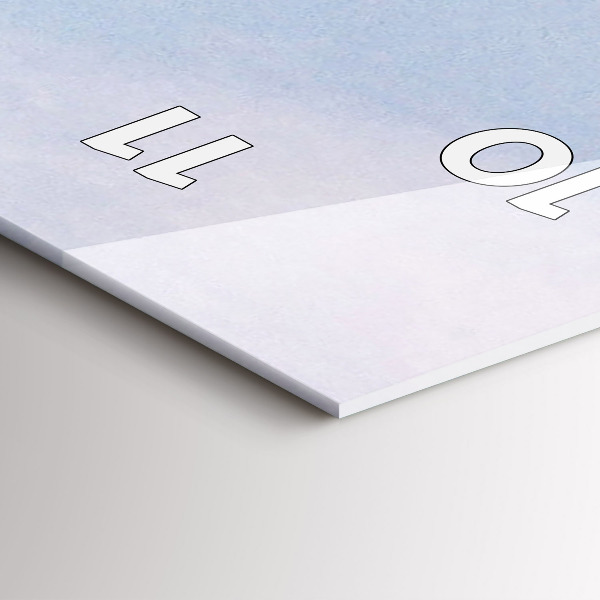 Reloj de vidrio vertical Basílica de San Esteban - espejomat.es