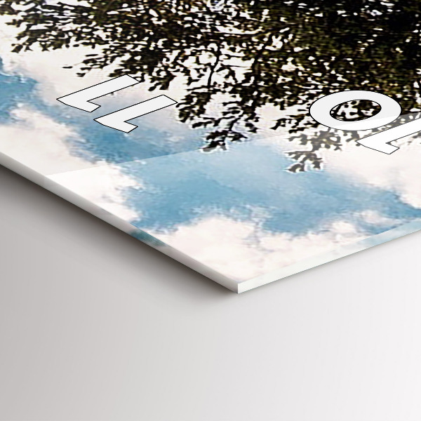 Reloj de vidrio vertical Árbol en una colina - espejomat.es