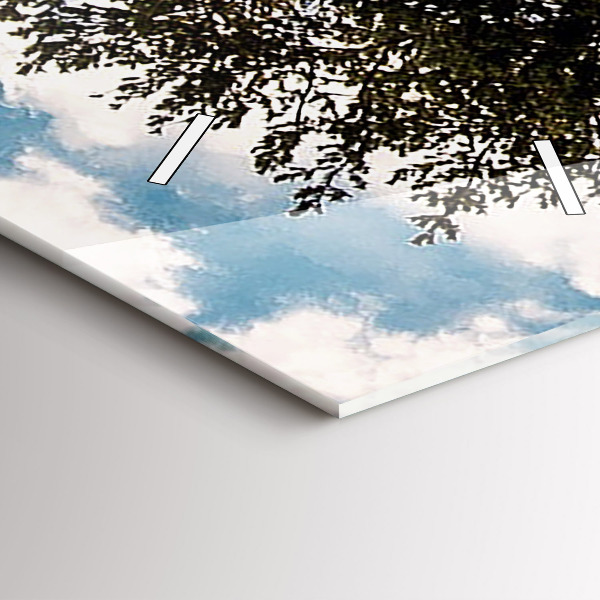 Reloj de vidrio vertical Árbol en una colina - espejomat.es