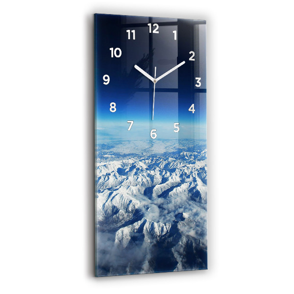 Reloj de cristal vertical Barco de pesca en el puerto - espejomat.es
