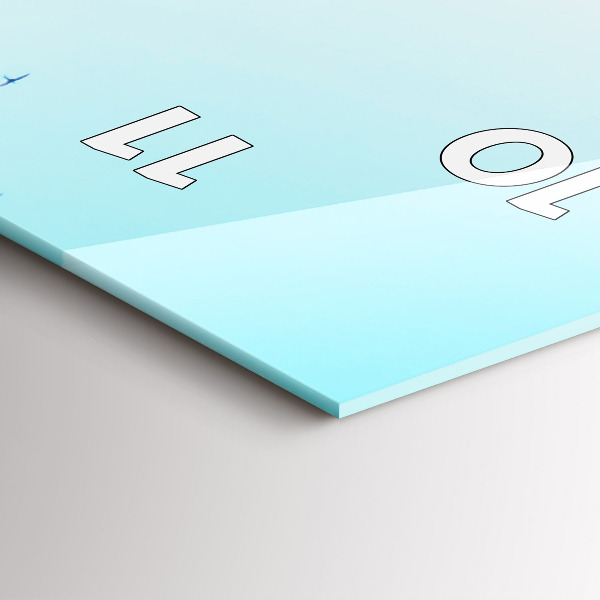 Reloj de vidrio vertical Plaza de España en Sevilla - espejomat.es