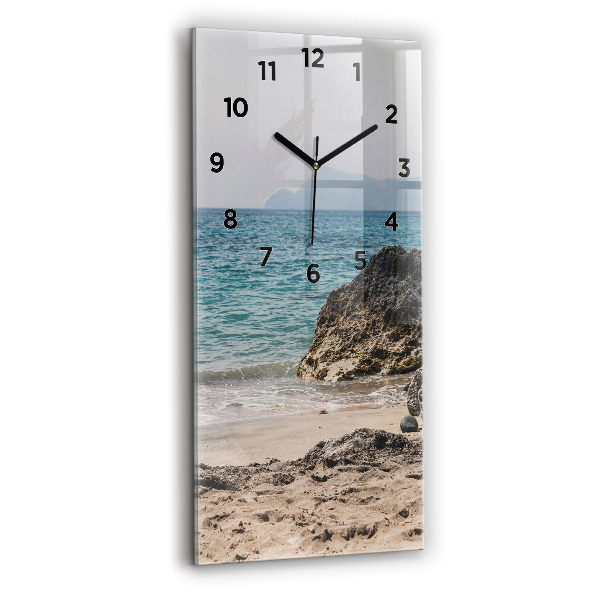 Reloj vertical Vista del mar Mediterráneo - espejomat.es