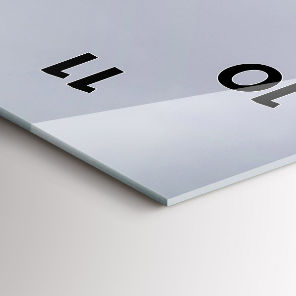 Reloj de cristal vertical Estatua de Nuestra Señora en Lyon - espejomat.es