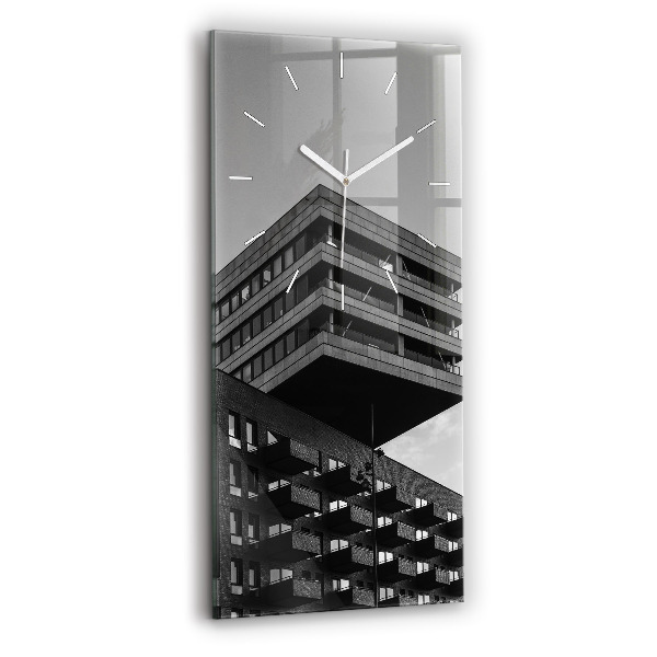 Reloj de vidrio vertical Arquitectura en Amsterdam - espejomat.es