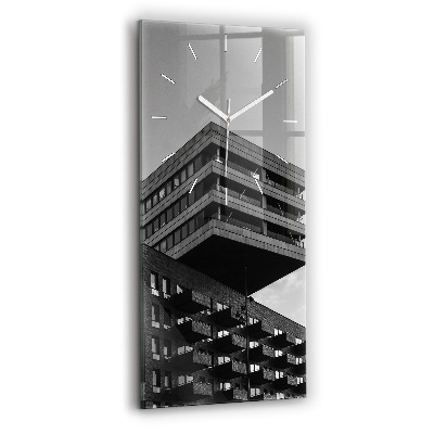 Reloj de vidrio vertical Arquitectura en Amsterdam - espejomat.es