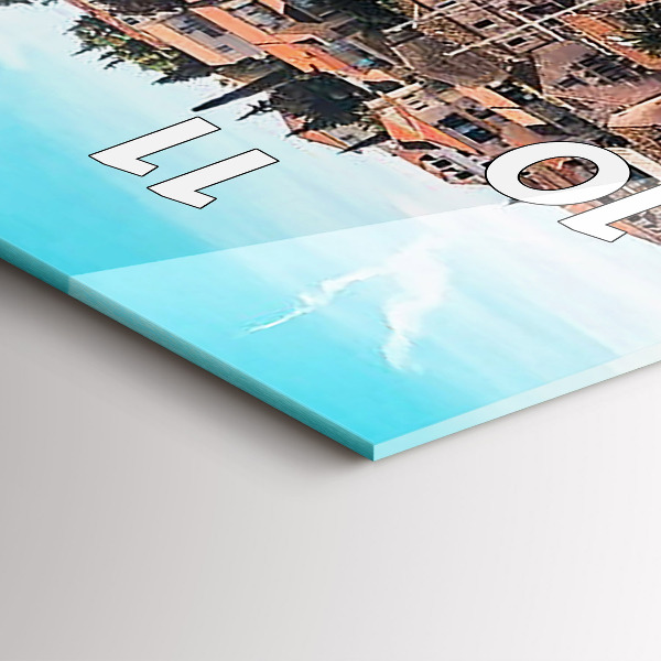 Reloj de cristal vertical Barcos en Croacia - espejomat.es