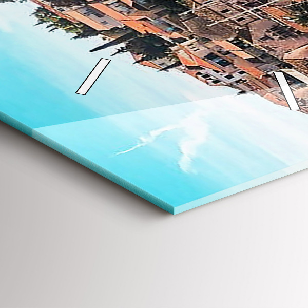 Reloj de cristal vertical Barcos en Croacia - espejomat.es