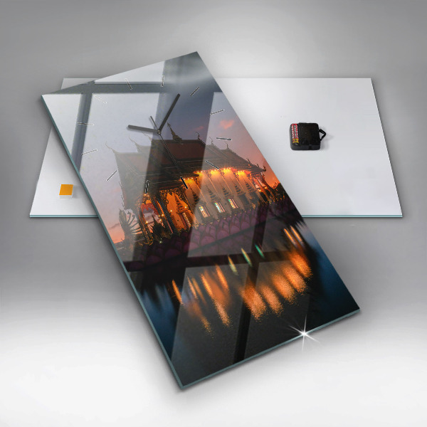 Reloj vertical Templo en Bangkok - espejomat.es