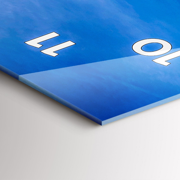 Reloj de vidrio vertical Phuket en Tailandia - espejomat.es