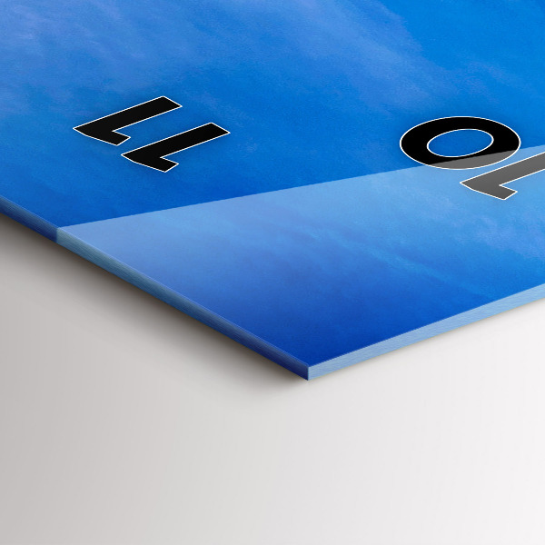 Reloj de vidrio vertical Phuket en Tailandia - espejomat.es