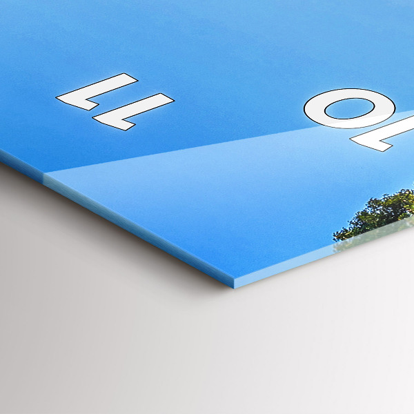 Reloj de vidrio vertical Parque Surat Thani Tailandia - espejomat.es