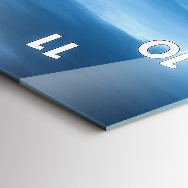 Reloj de vidrio vertical Cascada de Gullfoss en Islandia - espejomat.es