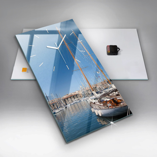 Reloj de vidrio vertical Puente Golden Gate - espejomat.es